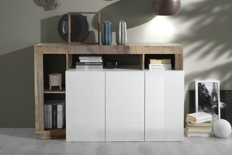 Hamburgan Sideboard 42x146 cm - Hvit - Oppbevaring - Oppbevaringsmøbler - Sideboard & skjenker