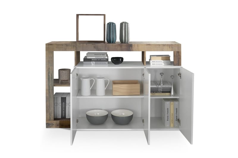 Hamburgan Sideboard 42x146 cm - Hvit - Oppbevaring - Oppbevaringsmøbler - Sideboard & skjenker