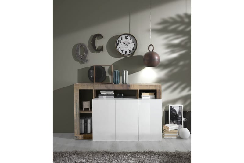 Hamburgan Sideboard 42x146 cm - Hvit - Oppbevaring - Oppbevaringsmøbler - Sideboard & skjenker