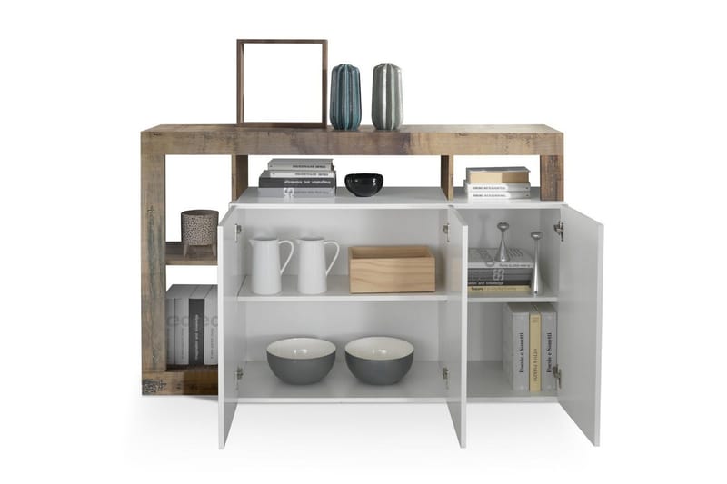 Hamburgan Sideboard 42x146 cm - Hvit - Oppbevaring - Oppbevaringsmøbler - Sideboard & skjenker