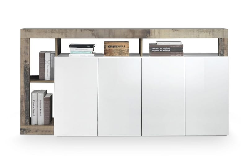Hamburgan Sideboard 42x184 cm - Hvit - Oppbevaring - Oppbevaringsmøbler - Sideboard & skjenker