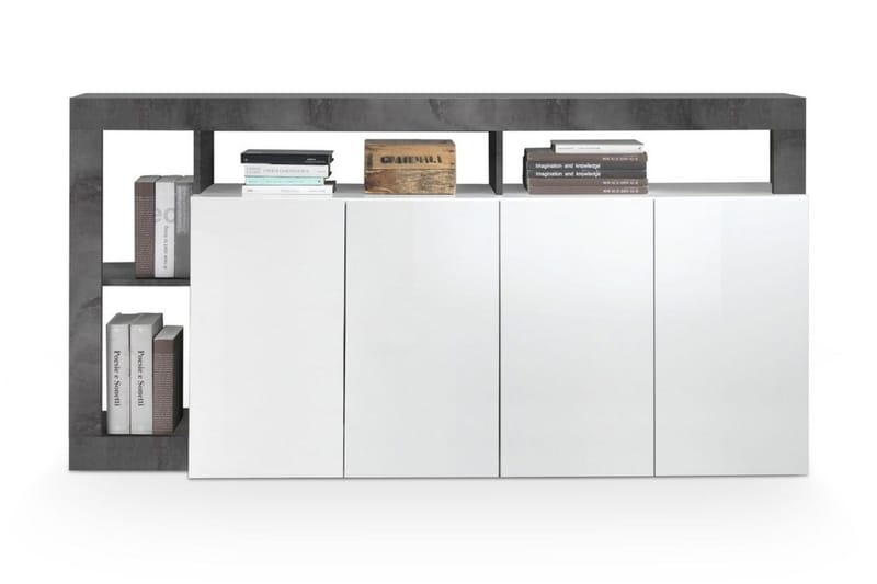 Hamburgan Sideboard 42x184 cm - Hvit/Oksid - Oppbevaring - Oppbevaringsmøbler - Sideboard & skjenker