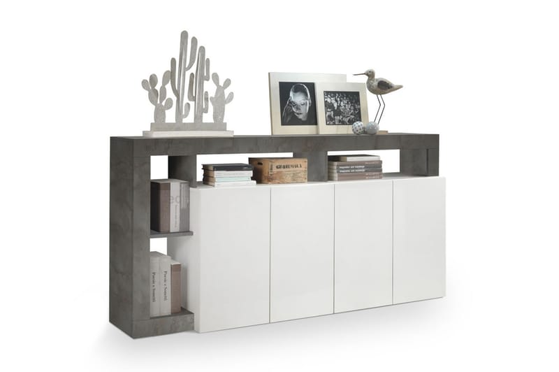 Hamburgan Sideboard 42x184 cm - Hvit/Oksid - Oppbevaring - Oppbevaringsmøbler - Sideboard & skjenker