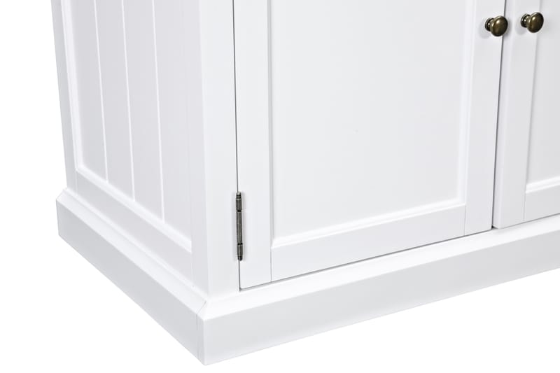 Hampton Skjenk 170 cm 4 Dører 2 Skuffer - Hvit/Svart - Oppbevaring - Oppbevaringsmøbler - Sideboard & skjenker