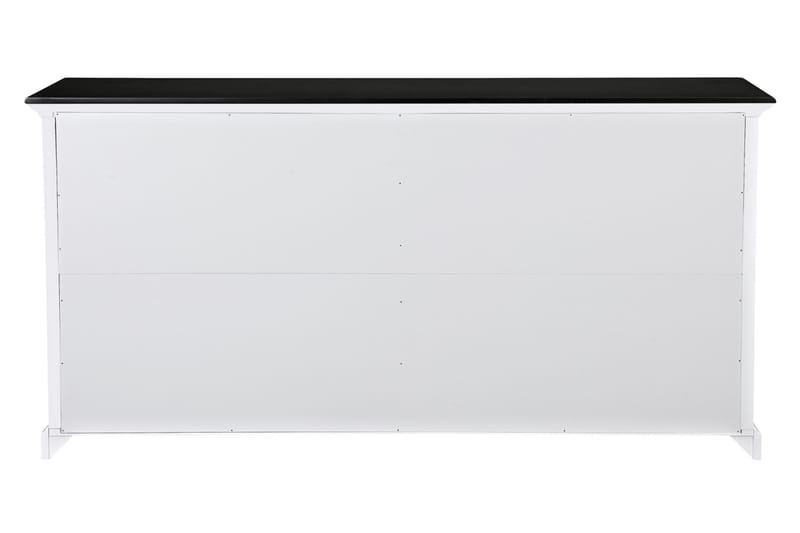Hampton Skjenk 170 cm 4 Dører 2 Skuffer - Hvit/Svart - Oppbevaring - Oppbevaringsmøbler - Sideboard & skjenker