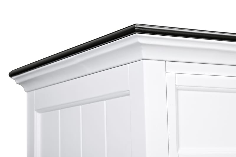 Hampton Skjenk 170 cm 4 Dører 2 Skuffer - Hvit/Svart - Oppbevaring - Oppbevaringsmøbler - Sideboard & skjenker