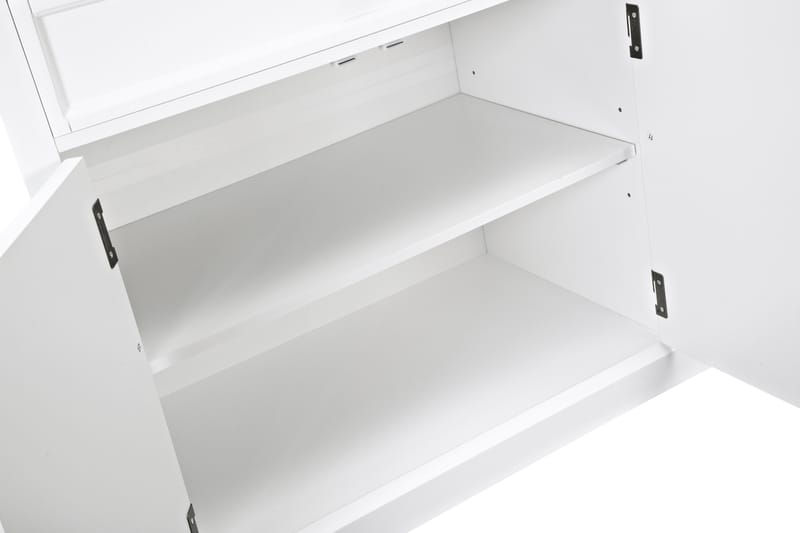 Hampton Skjenk 170 cm 4 Dører 2 Skuffer - Hvit/Svart - Oppbevaring - Oppbevaringsmøbler - Sideboard & skjenker