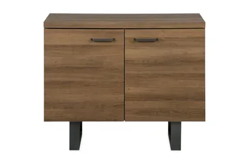 Harvley Skjenk med 2 Dører i Tre med Metallben - Brun - Oppbevaring - Oppbevaringsmøbler - Sideboard & skjenker