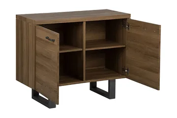 Harvley Skjenk med 2 Dører i Tre med Metallben - Brun - Oppbevaring - Oppbevaringsmøbler - Sideboard & skjenker