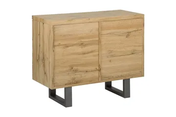 Harvley Skjenk med 2 Dører i Tre med Metallben - Brun - Oppbevaring - Oppbevaringsmøbler - Sideboard & skjenker