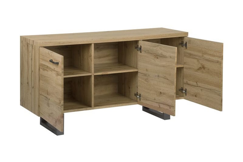Harvley Skjenk med 3 Dører - Tre/Natur - Oppbevaring - Oppbevaringsmøbler - Sideboard & skjenker