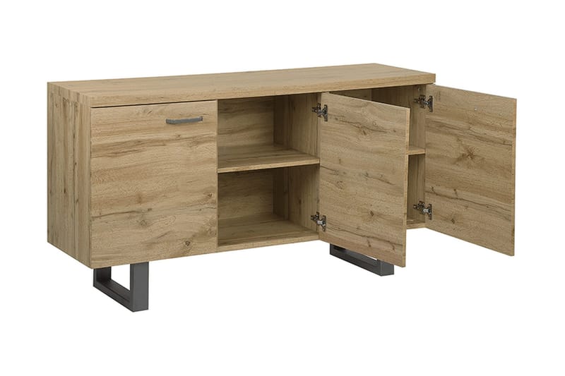 Harvley Skjenk med 3 Dører - Tre/Natur - Oppbevaring - Oppbevaringsmøbler - Sideboard & skjenker
