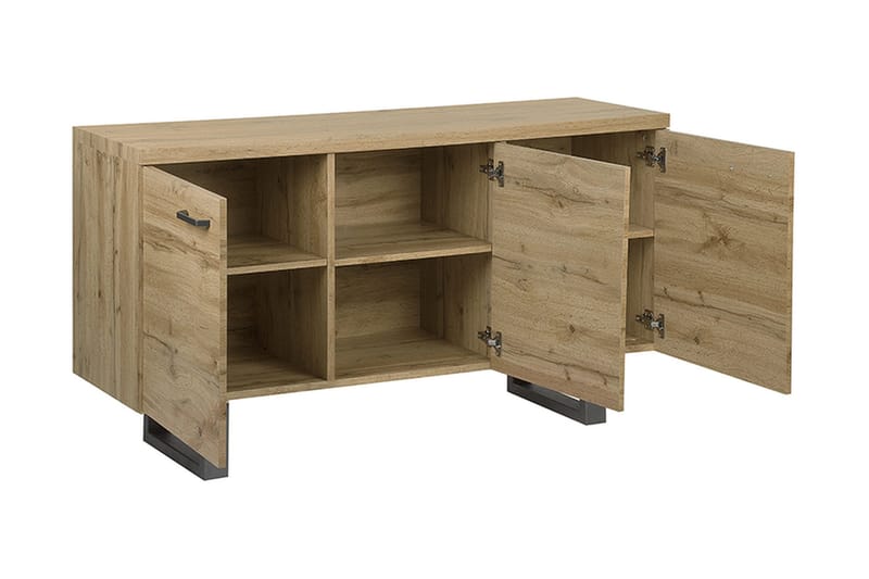 Harvley Skjenk med 3 Dører - Tre/Natur - Oppbevaring - Oppbevaringsmøbler - Sideboard & skjenker
