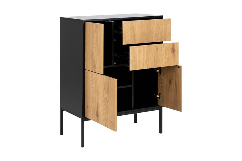 Hasslevik Skjenk i Tre med Metallben - Brun - Oppbevaring - Oppbevaringsmøbler - Sideboard & skjenker
