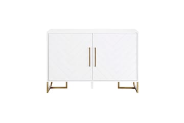 Herringbone Skjenk 122x48 cm Hvit - CosmoLiving - Oppbevaring - Oppbevaringsmøbler - Sideboard & skjenker