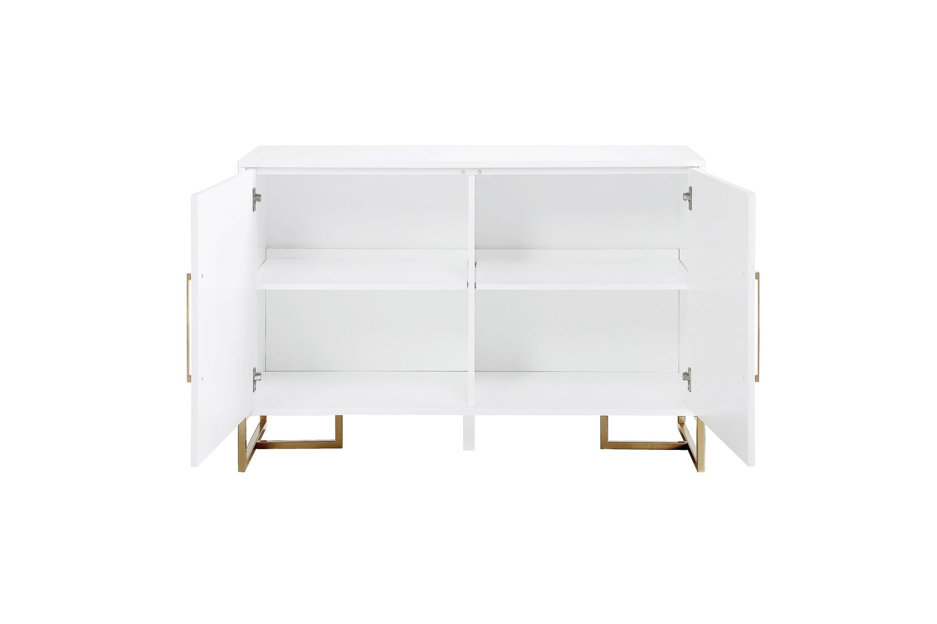 Herringbone Skjenk 122x48 cm Hvit - CosmoLiving - Oppbevaring - Oppbevaringsmøbler - Sideboard & skjenker