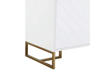 Herringbone Skjenk 122x48 cm Hvit - Oppbevaring - Oppbevaringsmøbler - Sideboard & skjenker