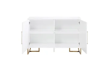 Herringbone Skjenk 122x48 cm Hvit - Oppbevaring - Oppbevaringsmøbler - Sideboard & skjenker