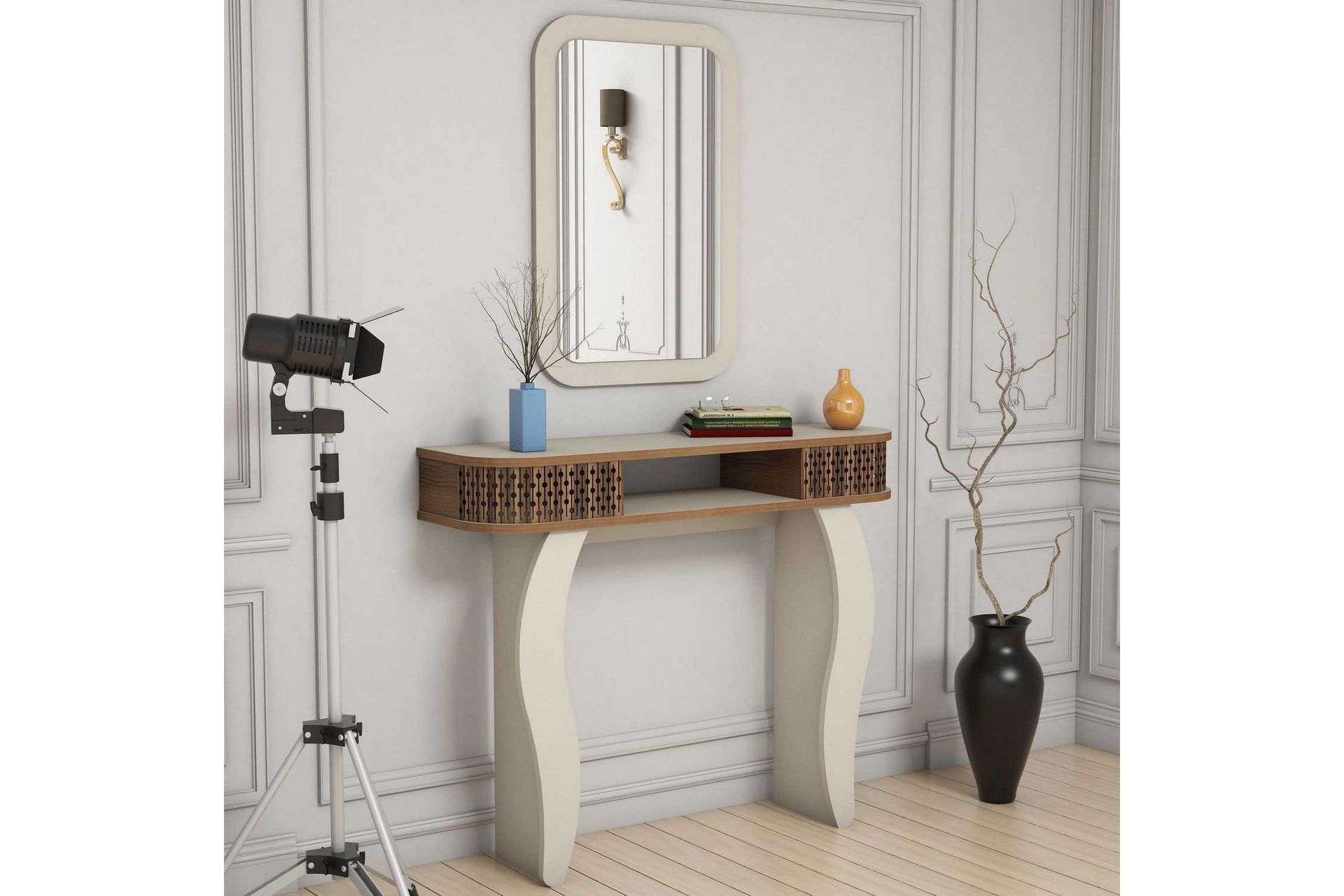 Hovdane Skjenk 105 cm - Brun/Hvit