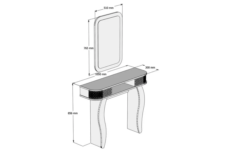Hovdane Skjenk 105 cm i Malt Tre - Hvit - Oppbevaring - Oppbevaringsmøbler - Sideboard & skjenker