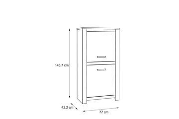 Hovencamp Skap 42x77 cm - Brun - Oppbevaring - Oppbevaringsmøbler - Sideboard & skjenker