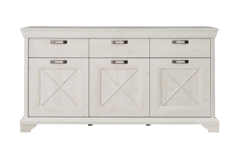 Hurlston Highboard 178 cm - Hvit - Oppbevaring - Oppbevaringsmøbler - Sideboard & skjenker
