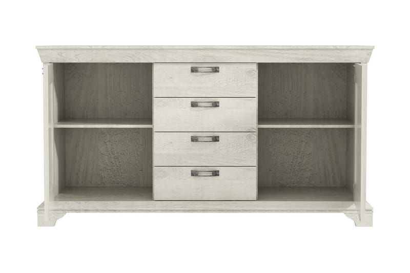 Hurlston Highboard 178 cm - Hvit - Oppbevaring - Oppbevaringsmøbler - Sideboard & skjenker