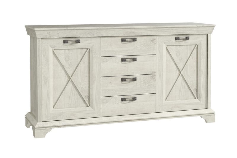 Hurlston Highboard 178 cm, Hvit