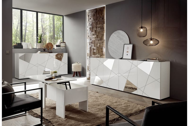 Hvittoria Sideboard 42x181 cm Hvit - Lc Spa - Oppbevaring - Oppbevaringsmøbler - Sideboard & skjenker