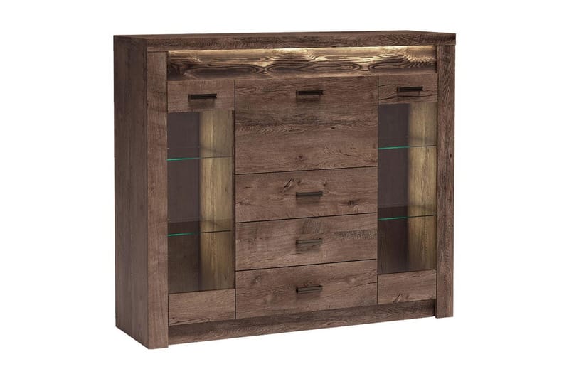 Indianapolis Skjenk 137x42x122 cm - Brun - Oppbevaring - Oppbevaringsmøbler - Sideboard & skjenker