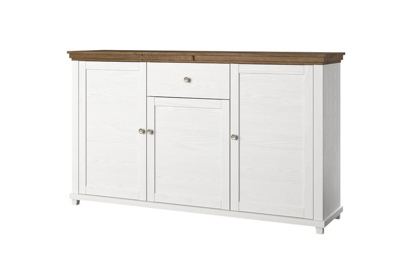 Ivreri Sideboard 42x160 cm - Hvit/Natur - Sideboard & skjenker