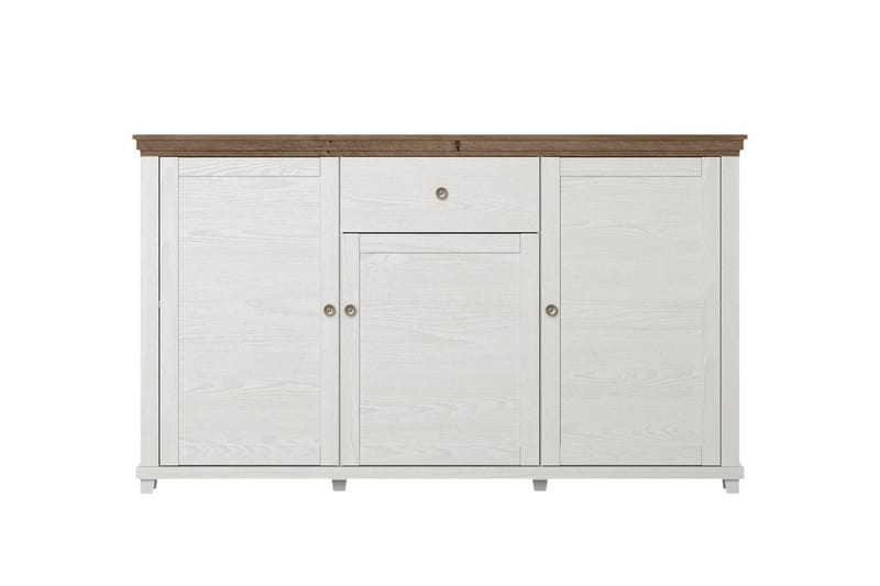 Ivreri Sideboard 42x160 cm - Hvit/Natur - Sideboard & skjenker