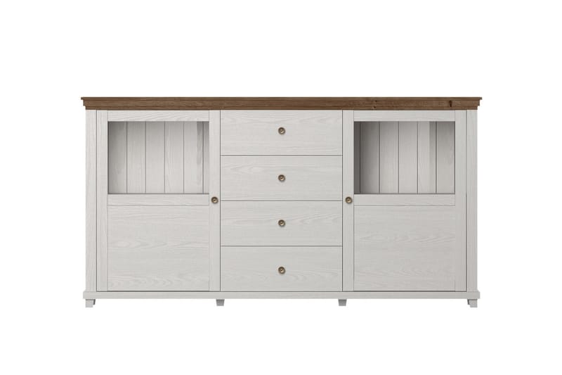 Ivreri Sideboard 42x181 cm - Hvit/Natur - Oppbevaring - Oppbevaringsmøbler - Sideboard & skjenker