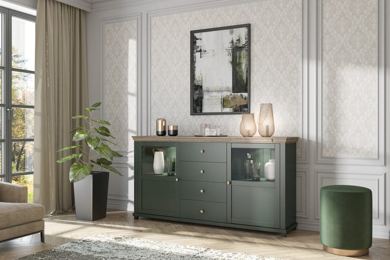 Ivreri skjenk 42x181 cm - Kaki / Natur - Oppbevaring - Oppbevaringsmøbler - Sideboard & skjenker