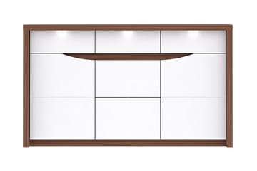Keoisha Skjenk 142x84 cm - Brun / Hvit - Oppbevaring - Oppbevaringsmøbler - Sideboard & skjenker