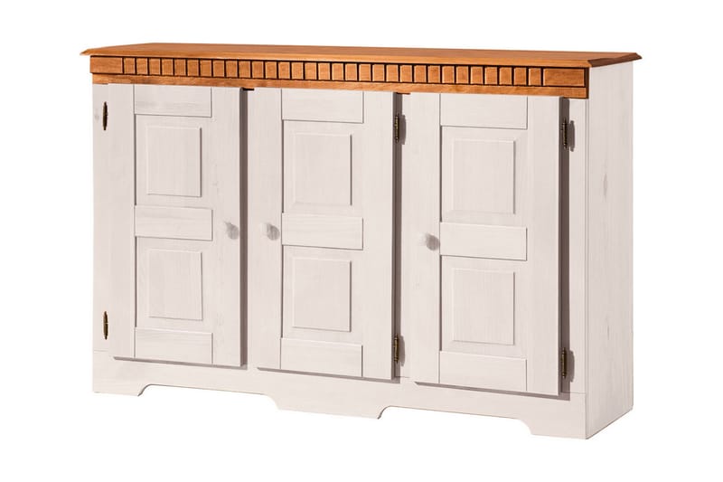 Kersey Skjenk 121 cm - Hvit/Brun - Oppbevaring - Oppbevaringsmøbler - Sideboard & skjenker