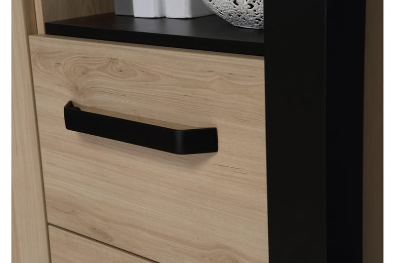 Konitsa Sideboard 52x160 cm - Brun/Svart - Oppbevaring - Oppbevaringsmøbler - Sideboard & skjenker