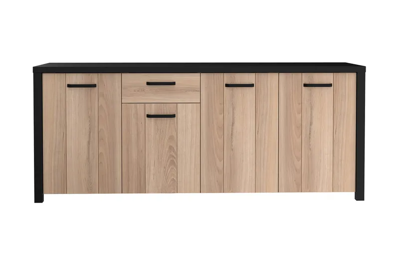 Konitsa Sideboard 52x210 cm - Brun/Svart - Oppbevaring - Oppbevaringsmøbler - Sideboard & skjenker