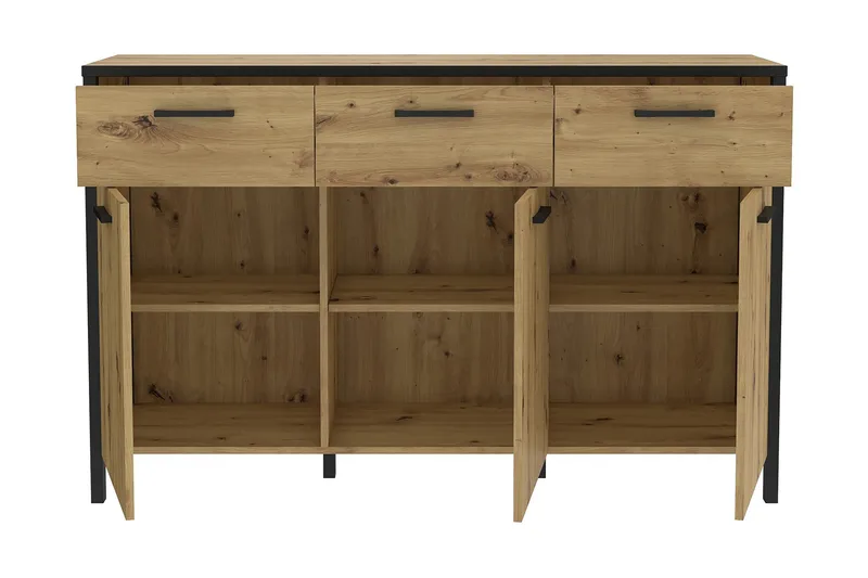 Koufalia Sideboard 40x140 cm - Brun/Svart - Oppbevaring - Oppbevaringsmøbler - Sideboard & skjenker