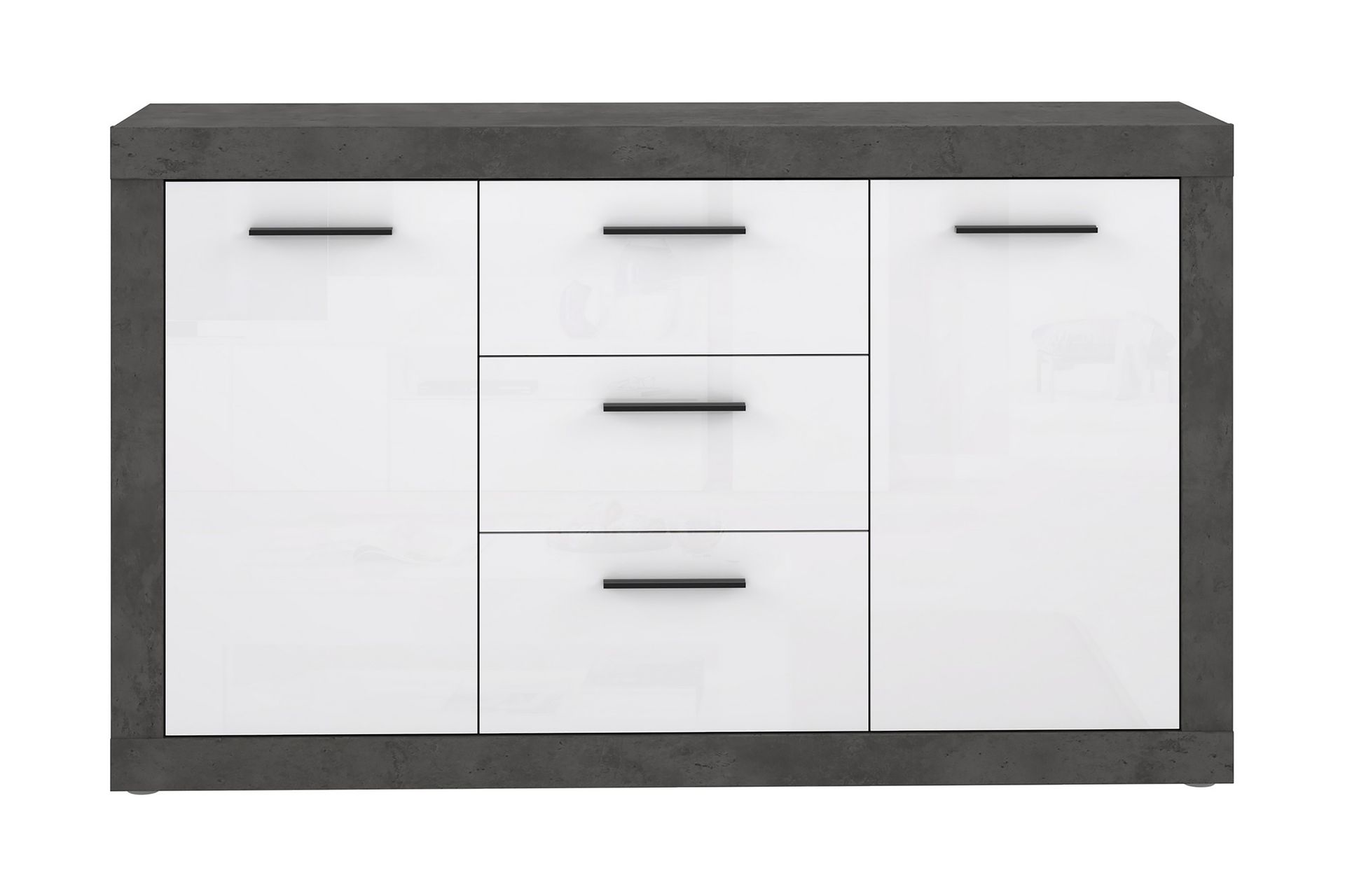 Kranea Sideboard 41x143 cm - Grå/Hvit - Oppbevaring - Oppbevaringsmøbler - Sideboard & skjenker