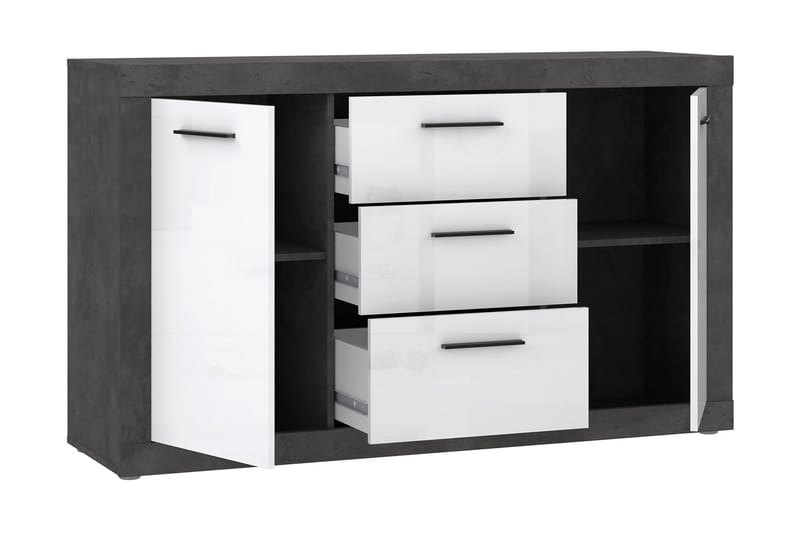 Kranea Sideboard 41x143 cm - Grå/Hvit - Oppbevaring - Oppbevaringsmøbler - Sideboard & skjenker