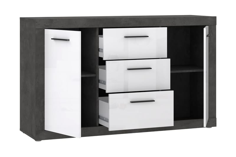 Kranea Sideboard 41x143 cm - Grå/Hvit - Oppbevaring - Oppbevaringsmøbler - Sideboard & skjenker