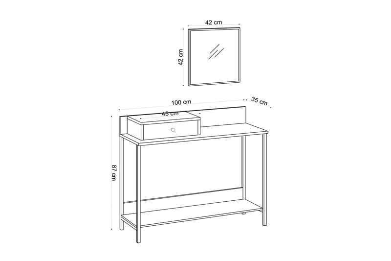 Kuirala Kommode Kommode cm Hylle - Oppbevaring - Oppbevaringsmøbler - Sideboard & skjenker