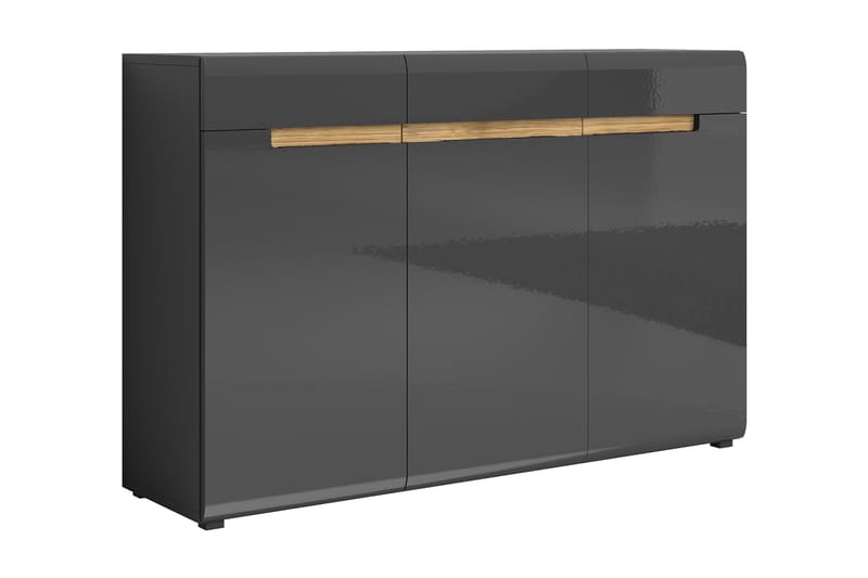 Larguie Sidebord 137x92 cm - Grå / Svart - Sideboard & skjenker