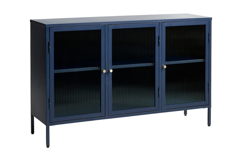 Lazarus Sideboard 3 delar 132 cm - Blå - Sideboard & skjenker