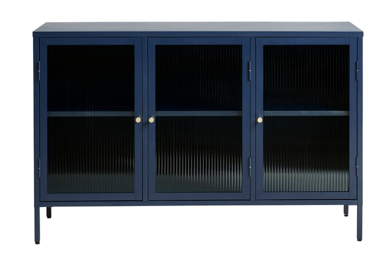 Lazarus Sideboard 3 delar 132 cm - Blå - Sideboard & skjenker