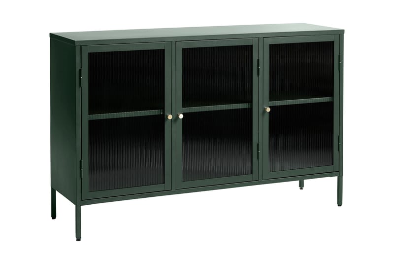 Lazarus Sideboard 3 delar 132 cm - Grønn - Sideboard & skjenker