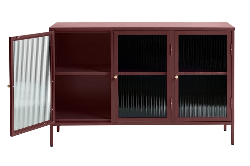 Lazarus Sideboard 3 delar 132 cm - Rød - Oppbevaring - Oppbevaringsmøbler - Sideboard & skjenker