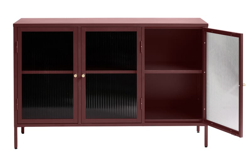 Lazarus Sideboard 3 delar 132 cm - Rød - Oppbevaring - Oppbevaringsmøbler - Sideboard & skjenker