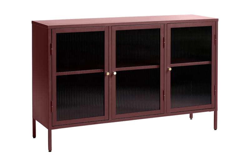 Lazarus Sideboard 3 delar 132 cm - Rød - Oppbevaring - Oppbevaringsmøbler - Sideboard & skjenker